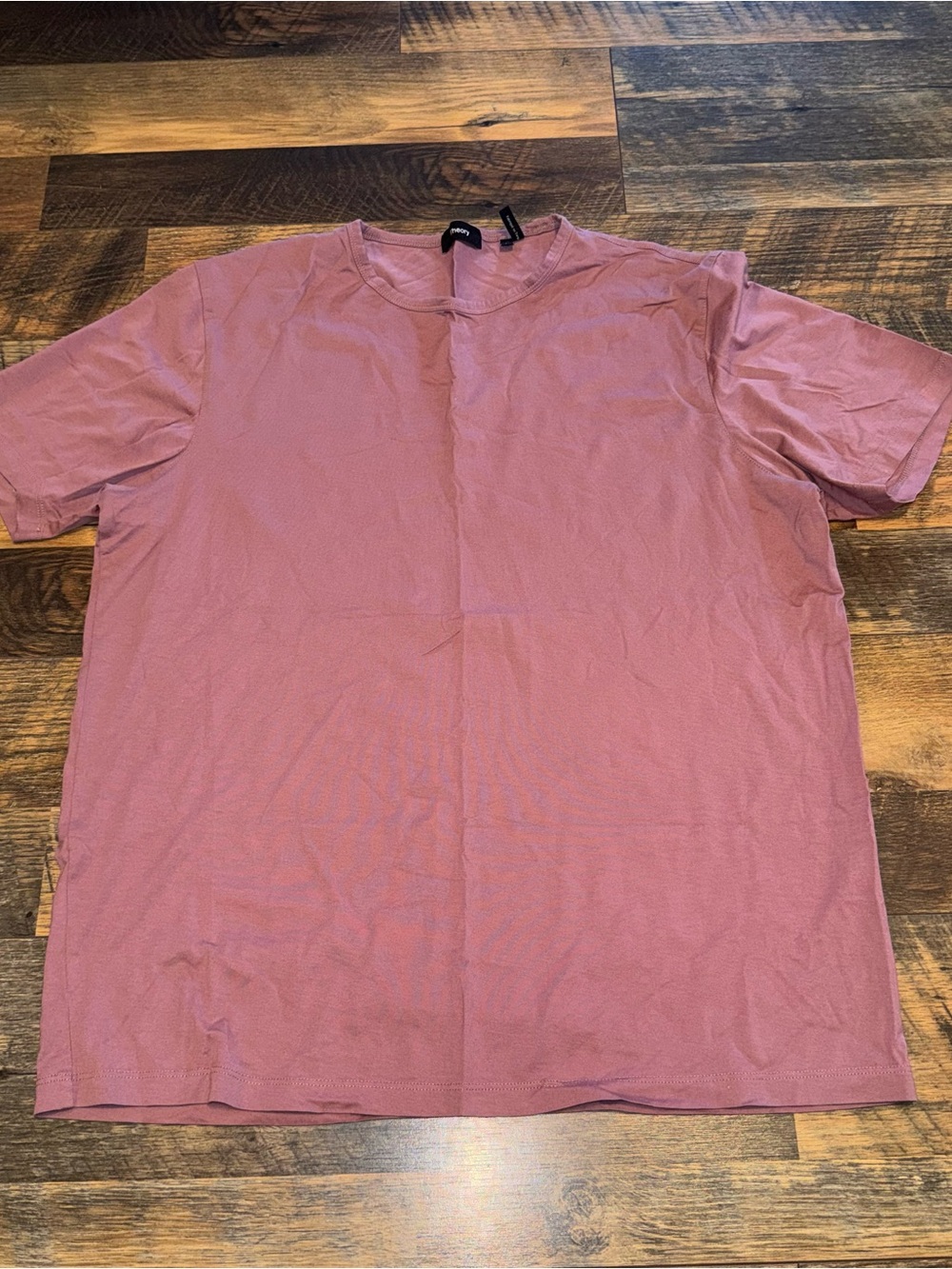 Theory Men's Crewneck Tee in Dusty Mauve